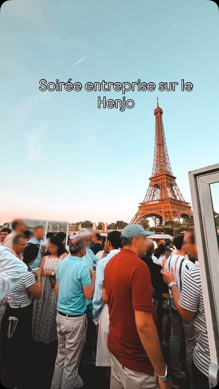 Retour sur une soirée d’entreprise sur Henjo. Lieu unique, Soleil, Tour Eiffel et bonne ambiance sont le secre